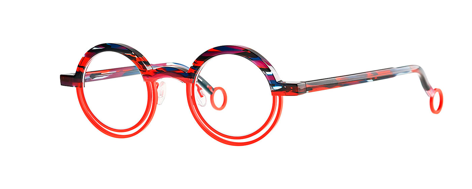 BLUE/RED ECAIL+FLUO RED