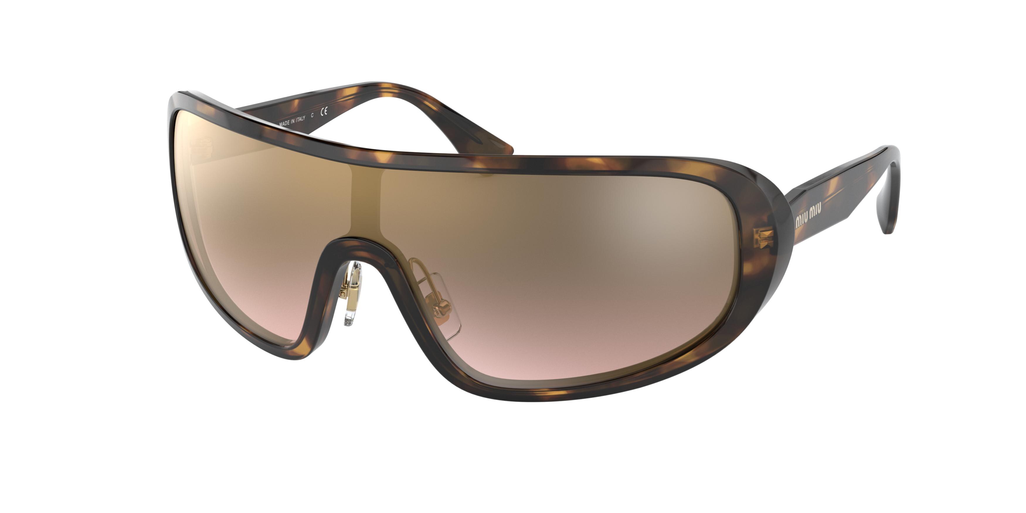 Miu Miu MU 06VS square sunglasses in Havana
