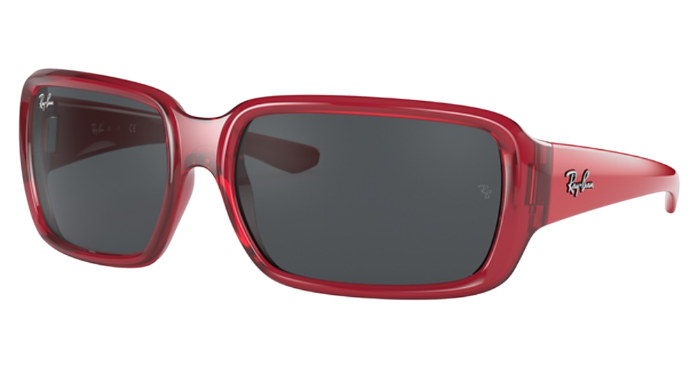 TRANSPARENT RED / DARK GREY