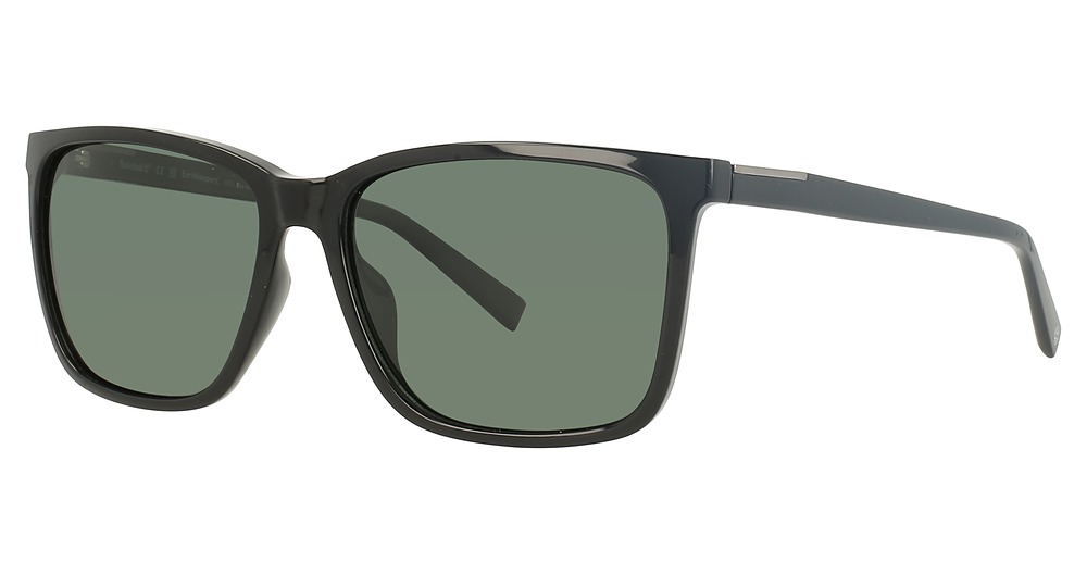 shiny black / green polarized