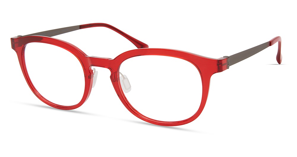 Modo 7050A round eyeglasses in Red