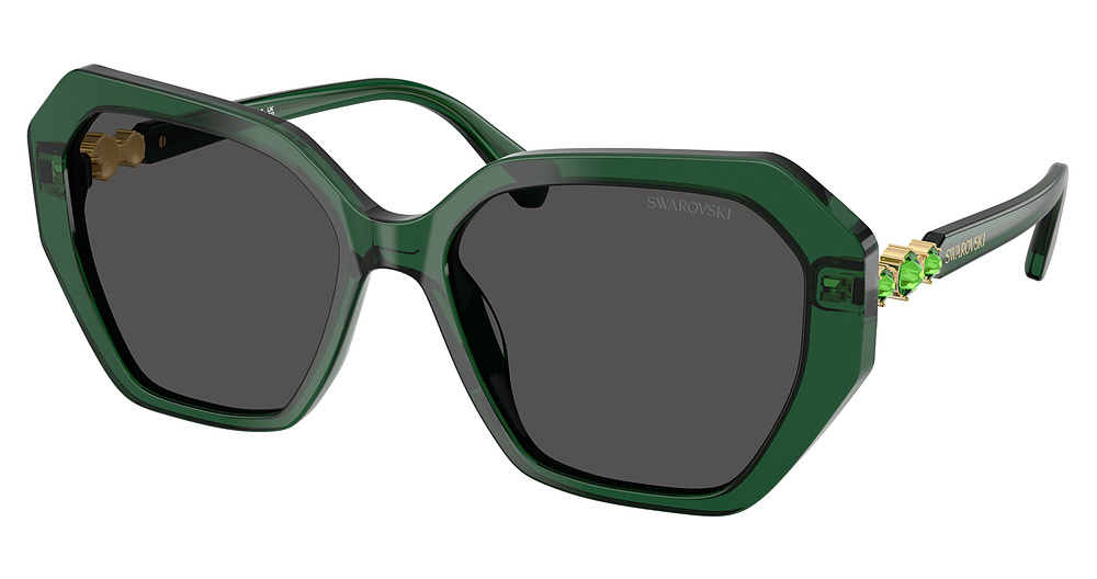 TRANSPARENT GREEN / DARK GREY