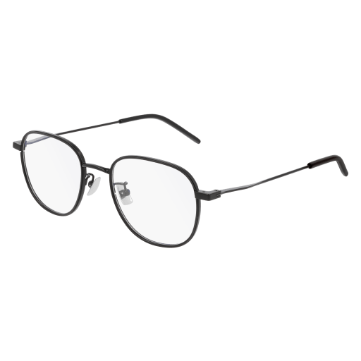 Saint Laurent SL 362 round eyeglasses in Black Black Transparent