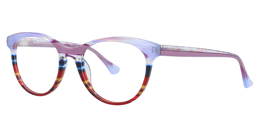 Mauve & Crystal & Multicolor Stripes