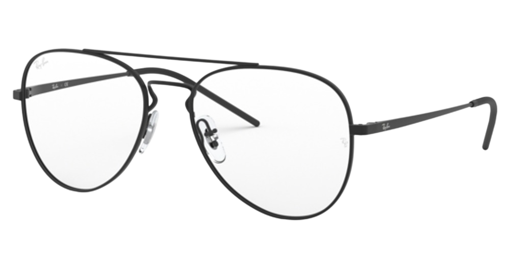 Ray-Ban RX6413 aviator eyeglasses in Rubber Black