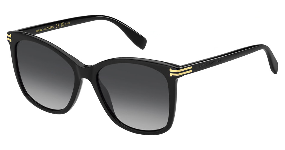 Marc Jacobs MJ 1106/S square sunglasses in Black/Dark Grey Shaded