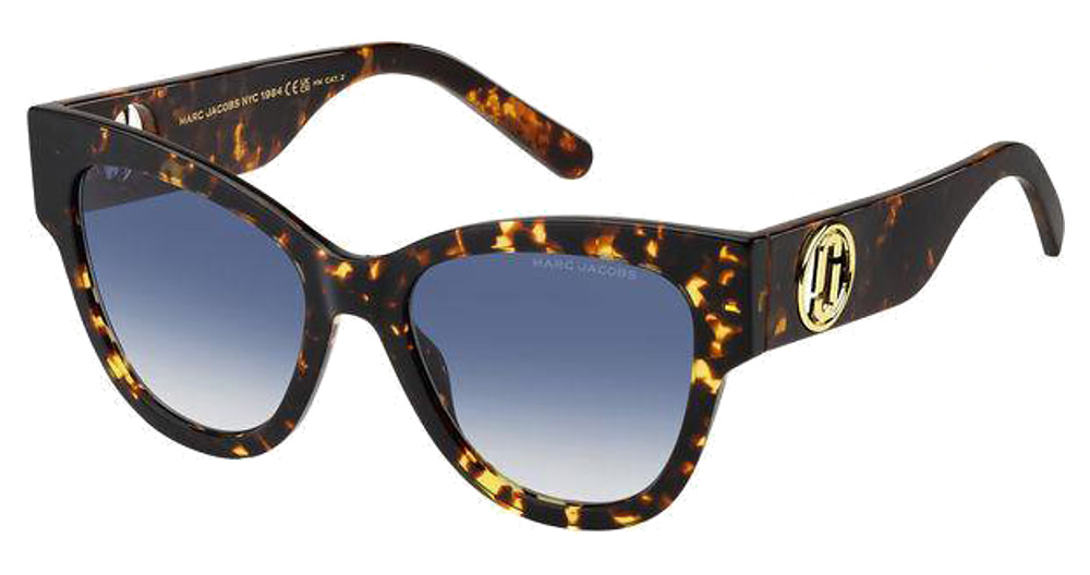 Marc Jacobs MARC 697/S cateye sunglasses in Havana/Dk Blue Shaded