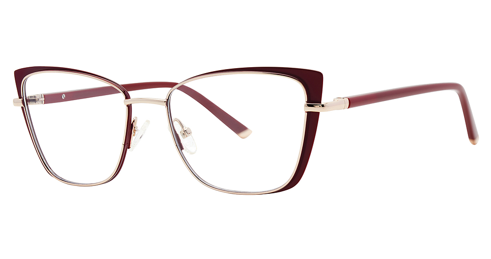 Satin burgundy/Gold