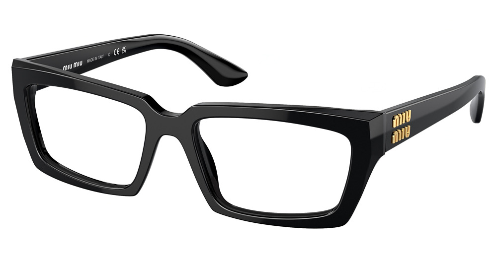 Miu Miu MU 04XV rectangle eyeglasses in Black