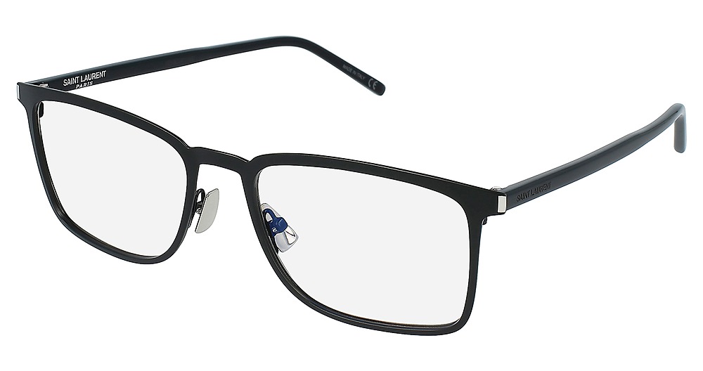 Saint Laurent SL 226 rectangle eyeglasses in Black Black Transparent