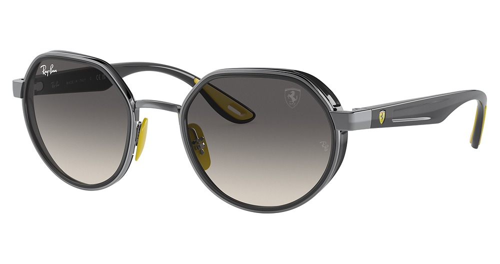 Ray-Ban RB3703M round sunglasses in Gunmetal/Grey Gradient