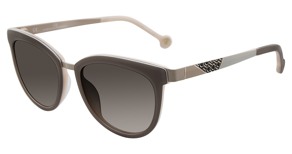 Carolina Herrera SHE748 cateye sunglasses in Taupe 09 Al