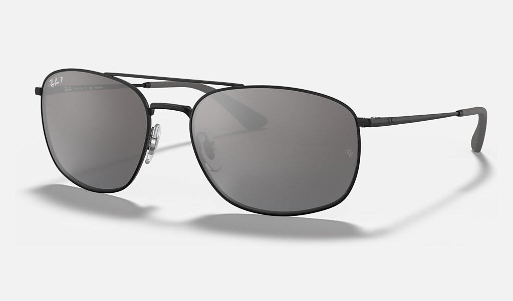 BLACK / GREY MIRROR GRADIENT SILVER