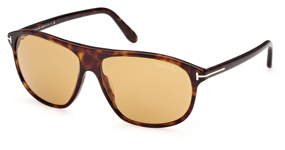 Tom Ford FT1027 square sunglasses in Dark Havana/Brown