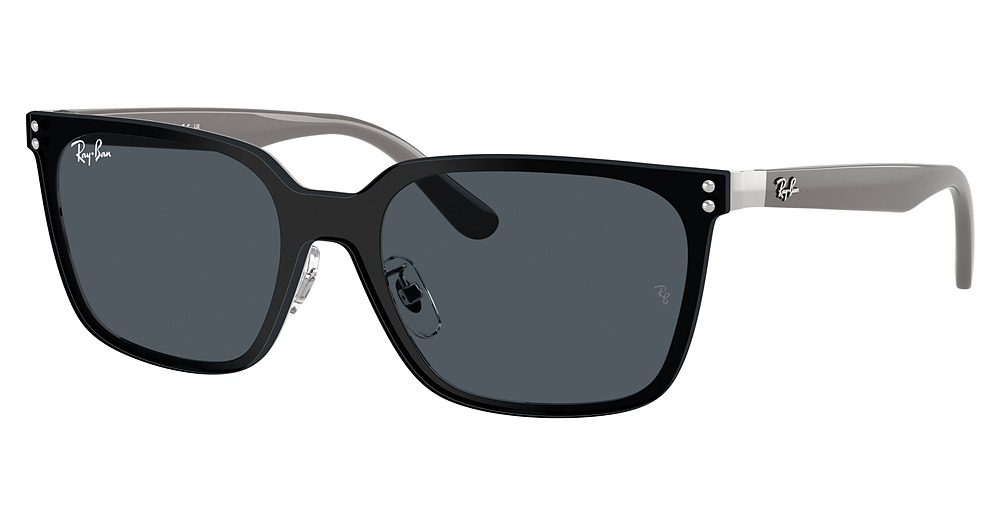 Ray-Ban RB3784D square sunglasses in Silver/Dark Grey