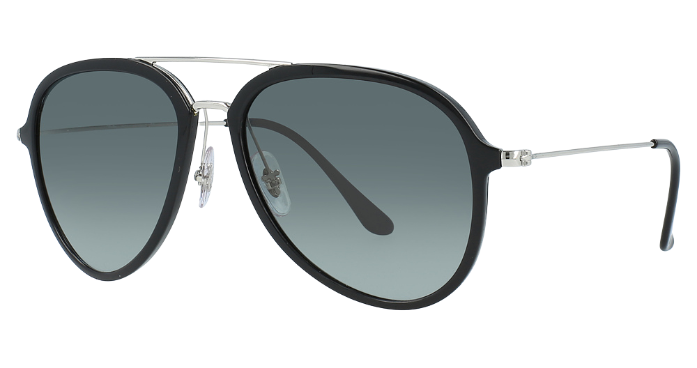 Ray-Ban RB4298 aviator sunglasses in Black/Grey Gradient Dark Grey