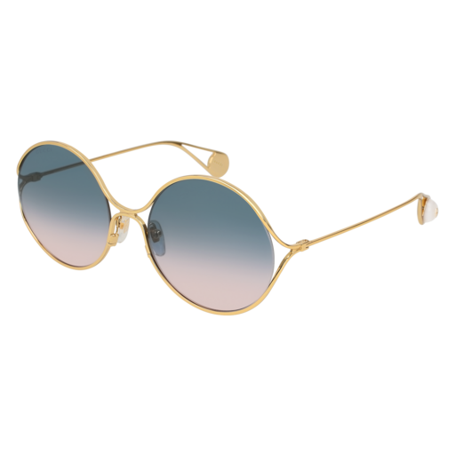 Gucci GG0253S round sunglasses in Gold