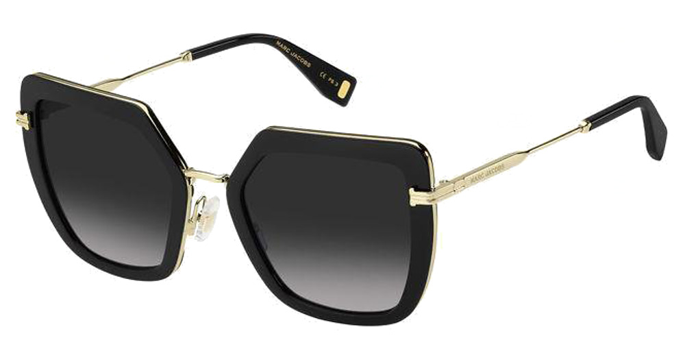 Marc Jacobs MJ 1065/S square sunglasses in Gold Blck/Dark Grey Shaded