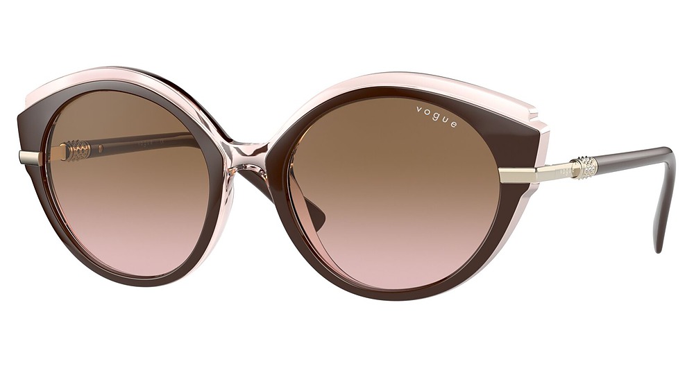 TOP BROWN/TRANSPARENT PI / PINK GRADIENT GREY