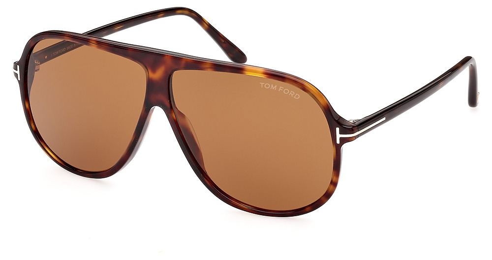 Tom Ford FT0998 aviator sunglasses in Dark Havana/Brown