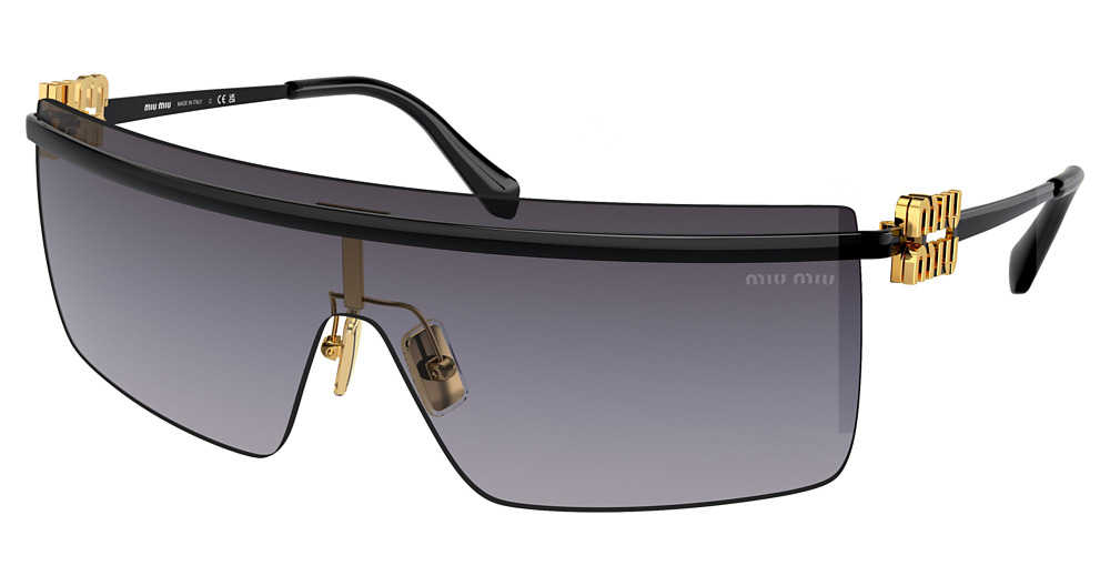 Miu Miu MU 50ZS sunglasses in Black/Gradient Grey