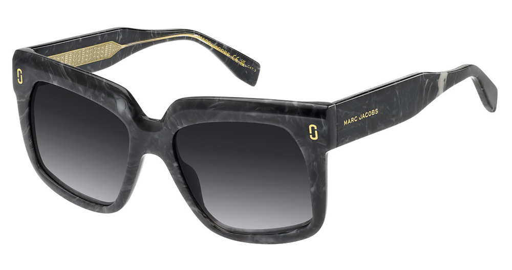 Marc Jacobs MJ 1135/S square sunglasses in Grey Marbl/Dark Grey Shaded