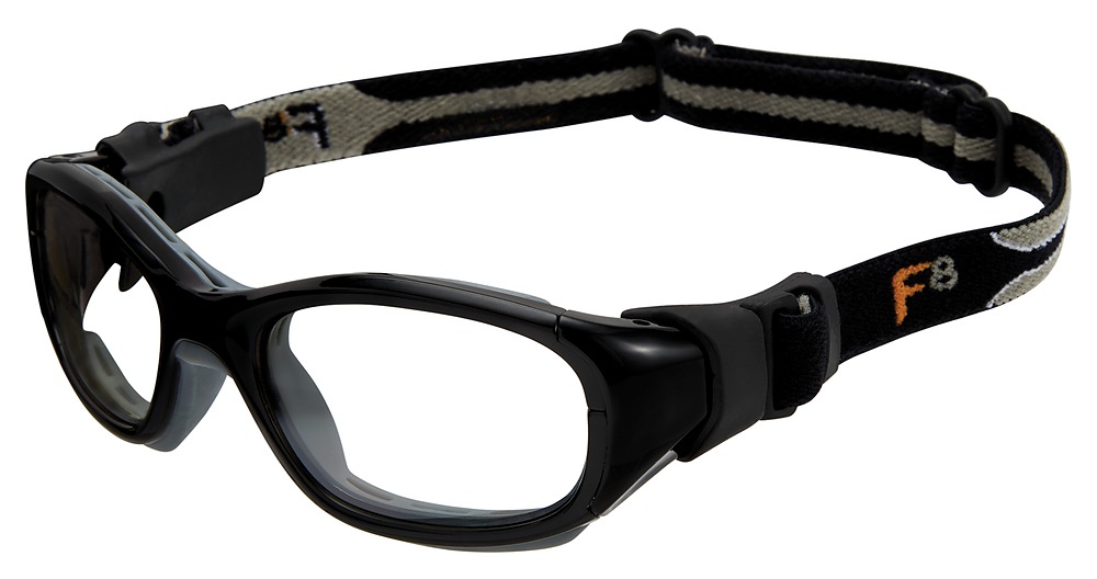 Shiny Black/Grey / Clear With Silver Flash Mirror