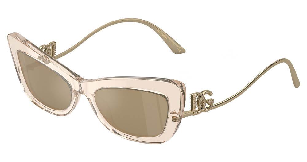 TRANSPARENT CAMEL / CLEAR MIRROR REAL YELLOW GOLD