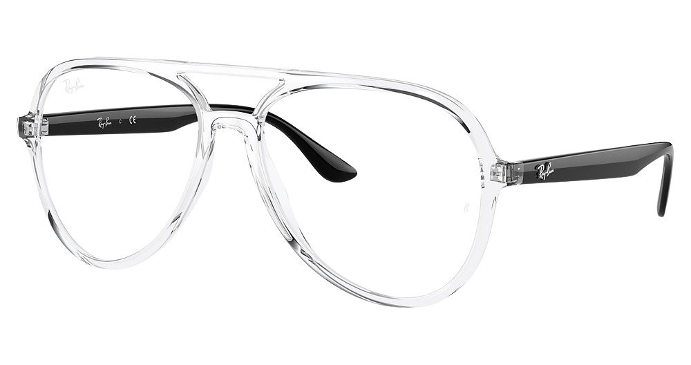 Ray-Ban RX4376VF aviator eyeglasses in Transparent