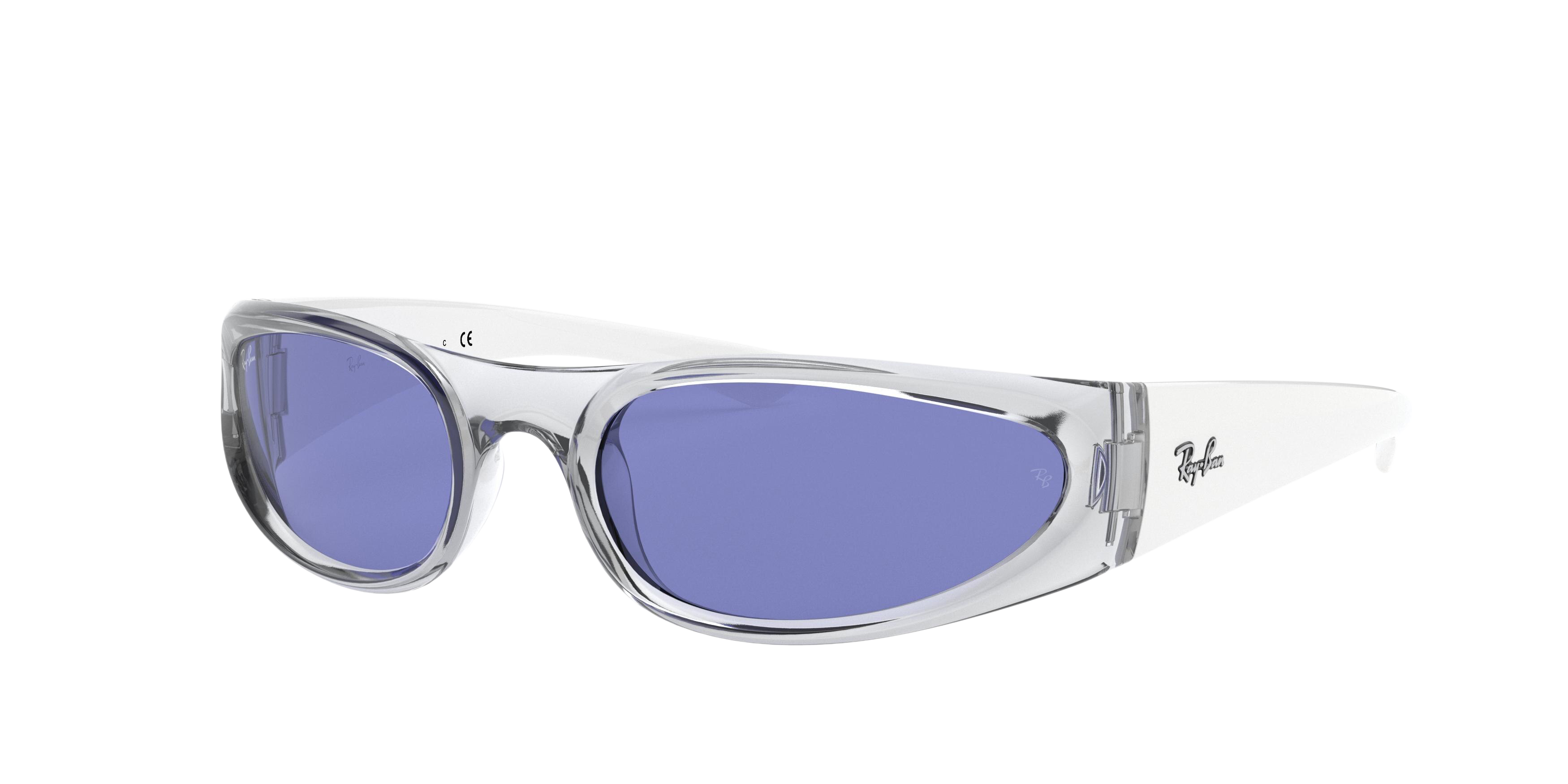 Ray-Ban RB4332 rectangle sunglasses in Transparent