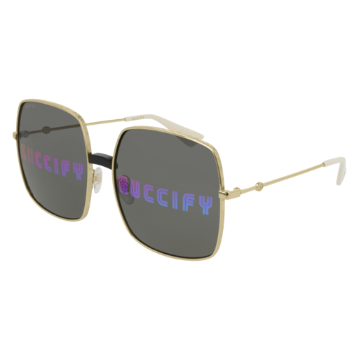 Gucci GG0414S square sunglasses in Gold