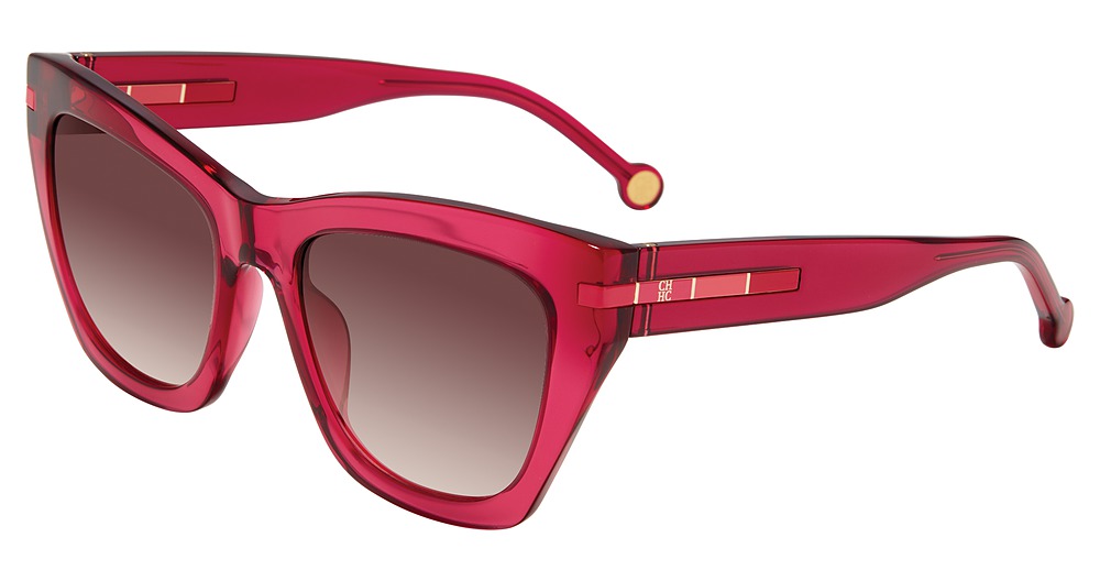 Carolina Herrera SHE831 cateye sunglasses in Burgundy 01 Bv