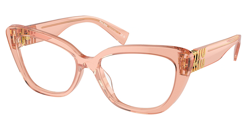 Miu Miu MU 05VV cateye eyeglasses in Transparent Noisette