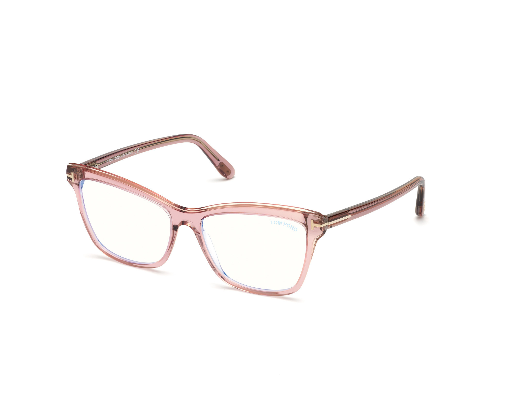 Shiny Transparent Lilac, Pink, & Grey/ Blue Block Lenses
