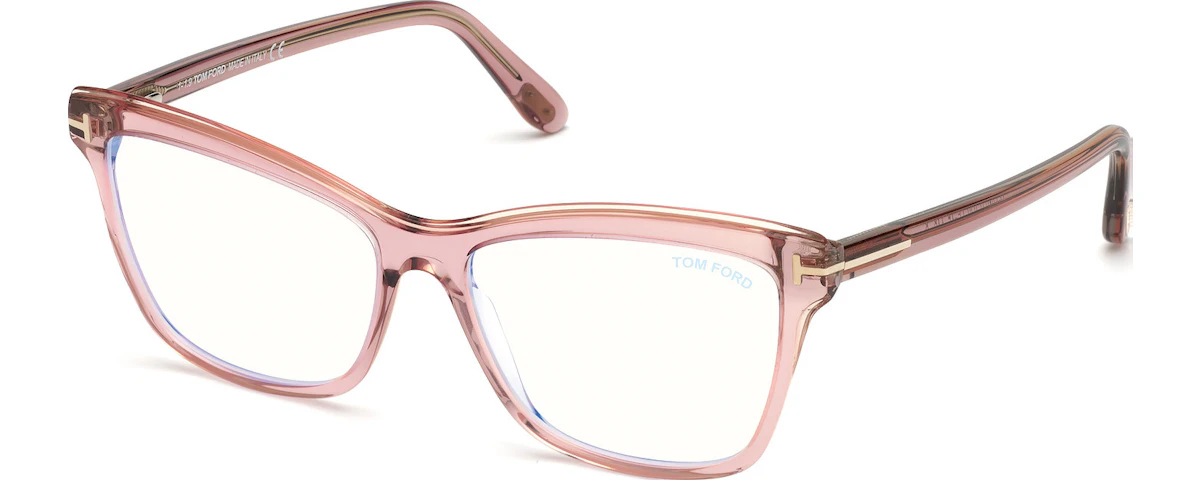 Shiny Transparent Lilac, Pink, & Grey/ Blue Block Lenses