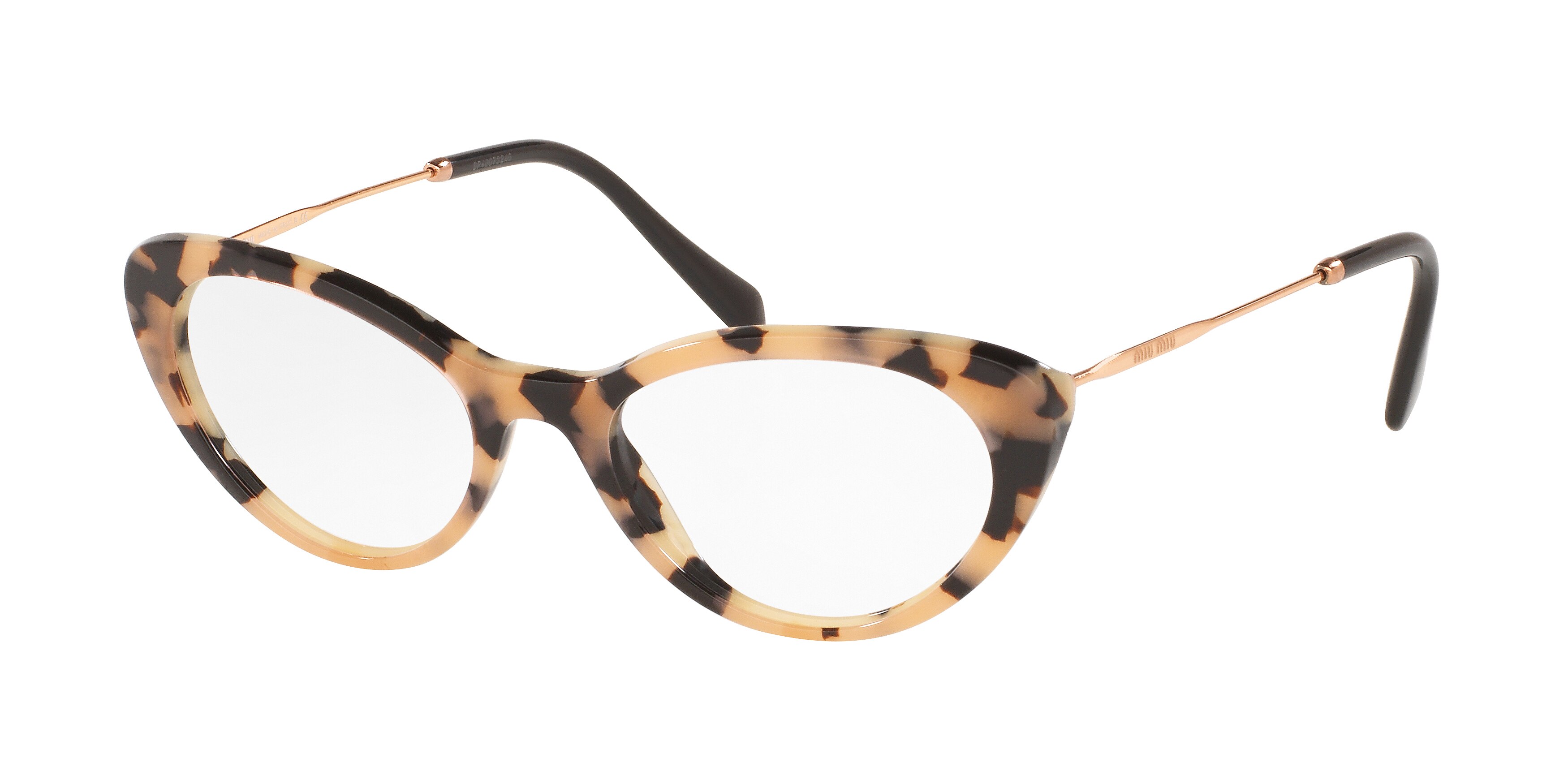 Miu Miu MU 05RV cateye eyeglasses in Pink Havana