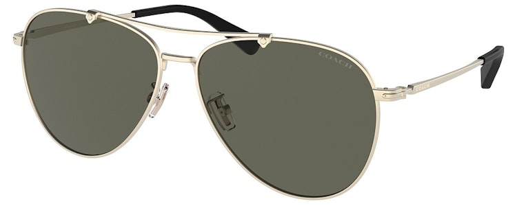 SATIN LIGHT GOLD / DARK GRAY GREEN SOLID