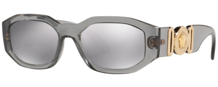 TRANSPARENT GREY / LIGHT GREY MIRROR SILVER 80