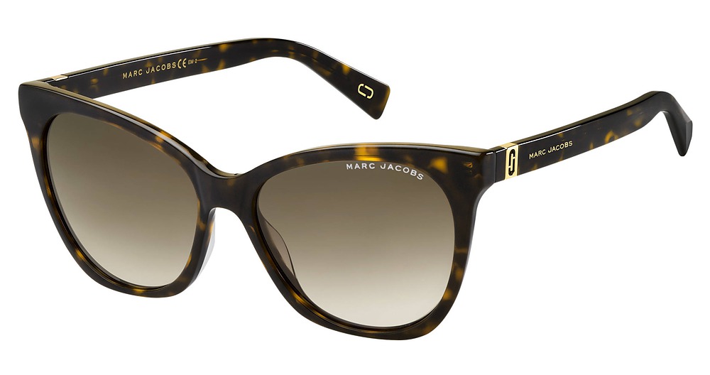 Marc Jacobs Marc 336/S rectangle sunglasses in Havana/Brown Shaded