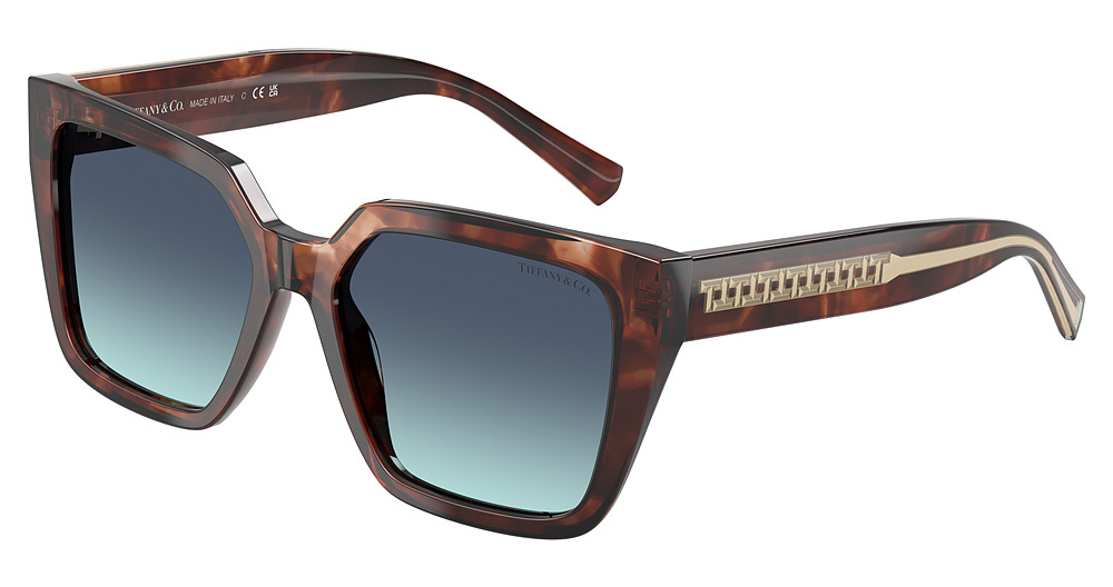 SPOTTED BROWN HAVANA / AZURE GRADIENT BLUE