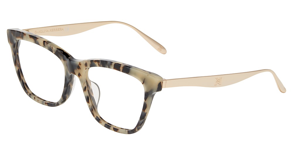 Carolina Herrera VHN613M cateye eyeglasses in White Tortoise 0 D7 B