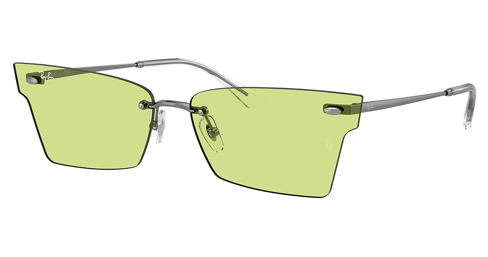 Ray-Ban RB3730 XIME cateye sunglasses in Gunmetal/Green