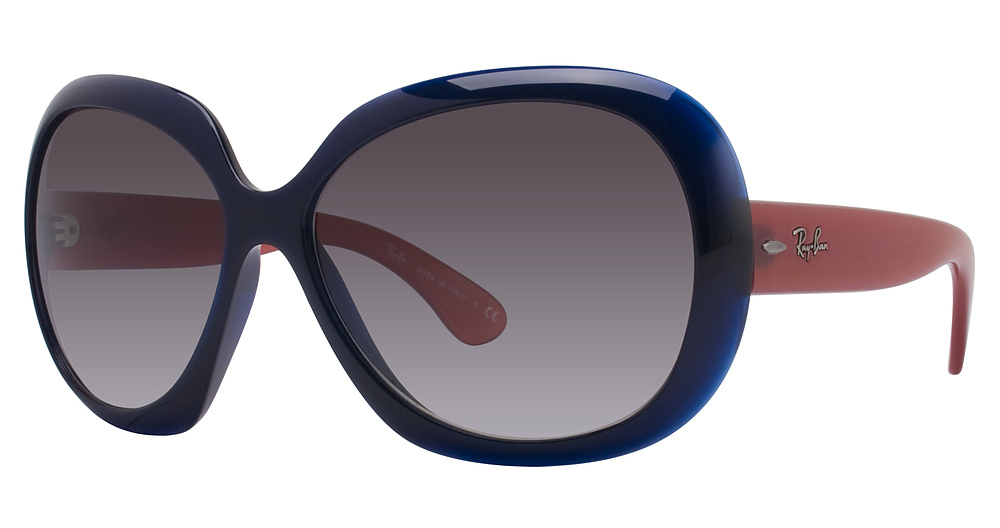Ray-Ban RB4098 JACKIE OHH II round sunglasses in Col. Ray Ban/Sfum. Grigio
