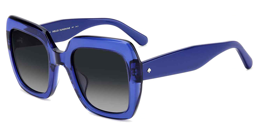 Kate Spade NAOMI/S square sunglasses in Blue/Dark Grey Shaded