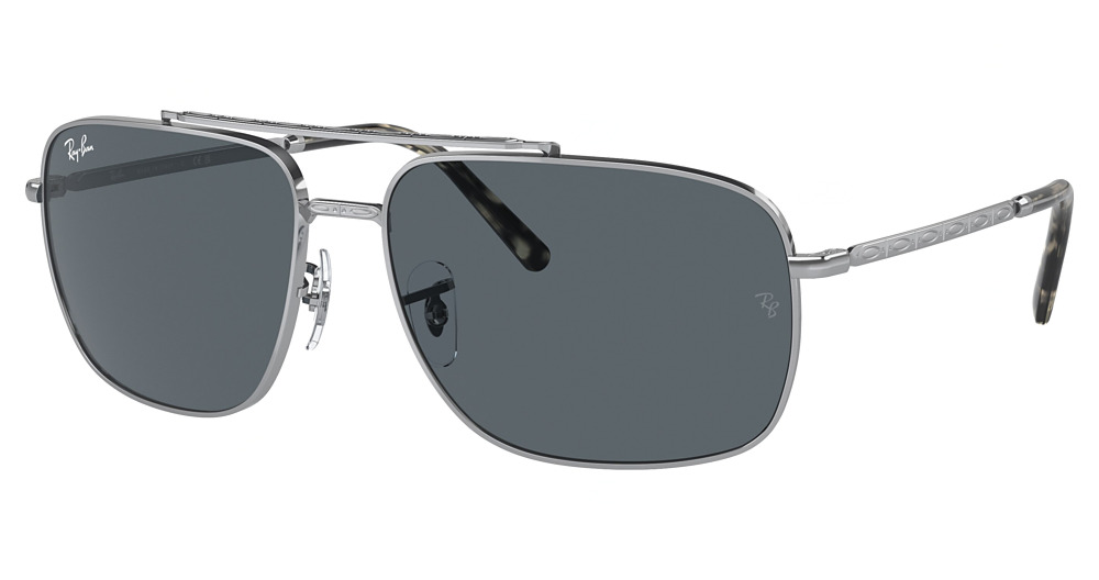 Ray-Ban RB3796 aviator sunglasses in Silver/Blue