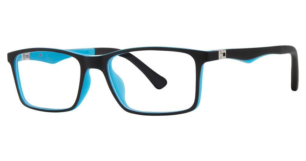 black/blue matte