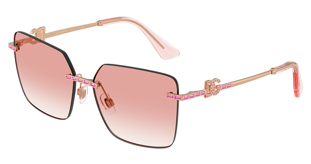 ROSE GOLD / CLEAR GRADIENT PINK