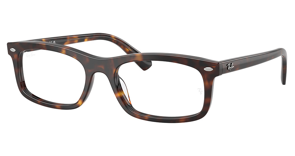 Ray-Ban RX5450F rectangle eyeglasses in Havana