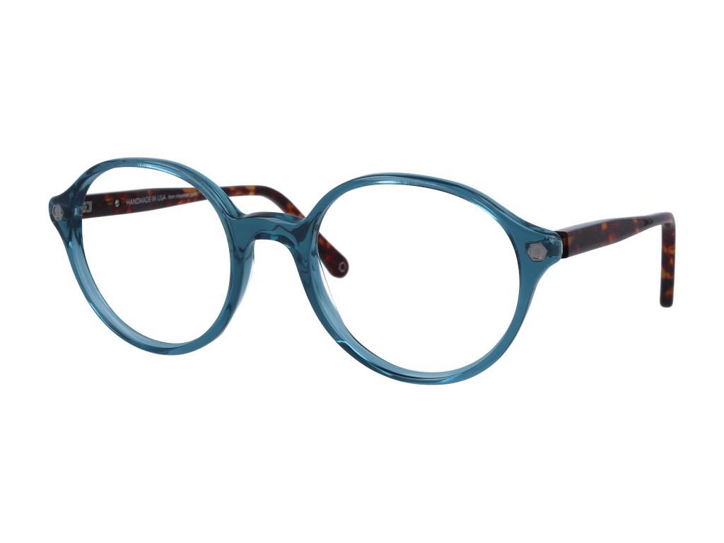 O-SIX OV-585 round eyeglasses in Teal