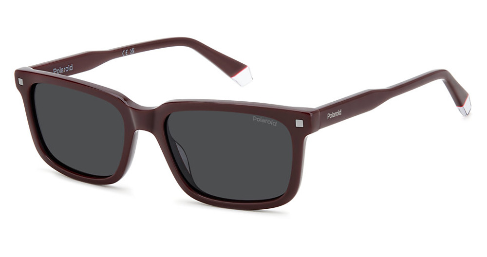 BURGUNDY_ / GREY POLARIZED